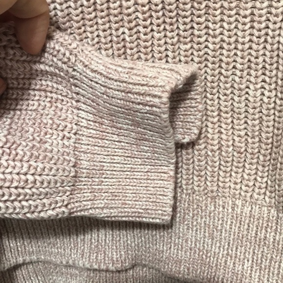 JOHN + Jenn pink knit sweater with weave laced in the back Small - Picture 5 of 12